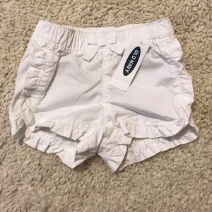 NEW!  Old Navy Baby Girl White Shorts